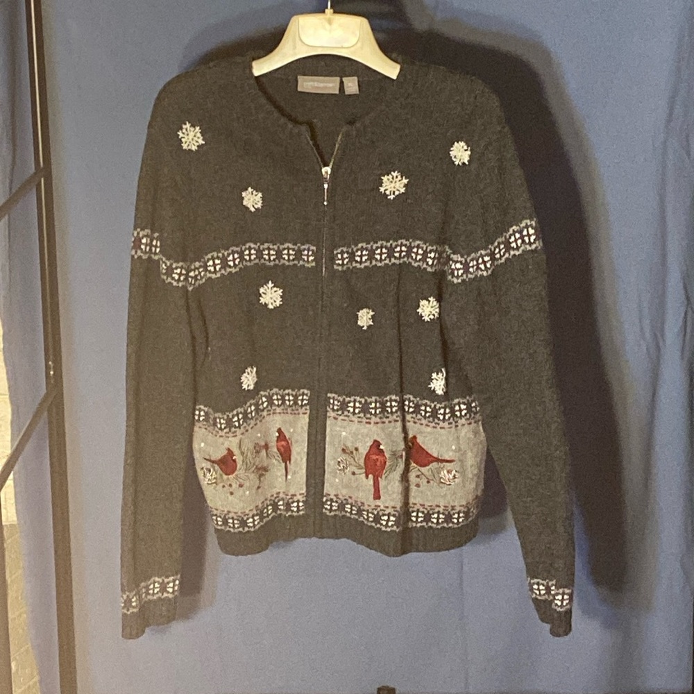 Zip-up  Cardinals Cardigan grey"Vintage"